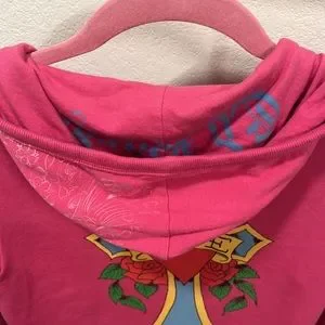 Ed Hardy | Jackets & Coats | Ed Hardy Jacket Xs Pink Skull